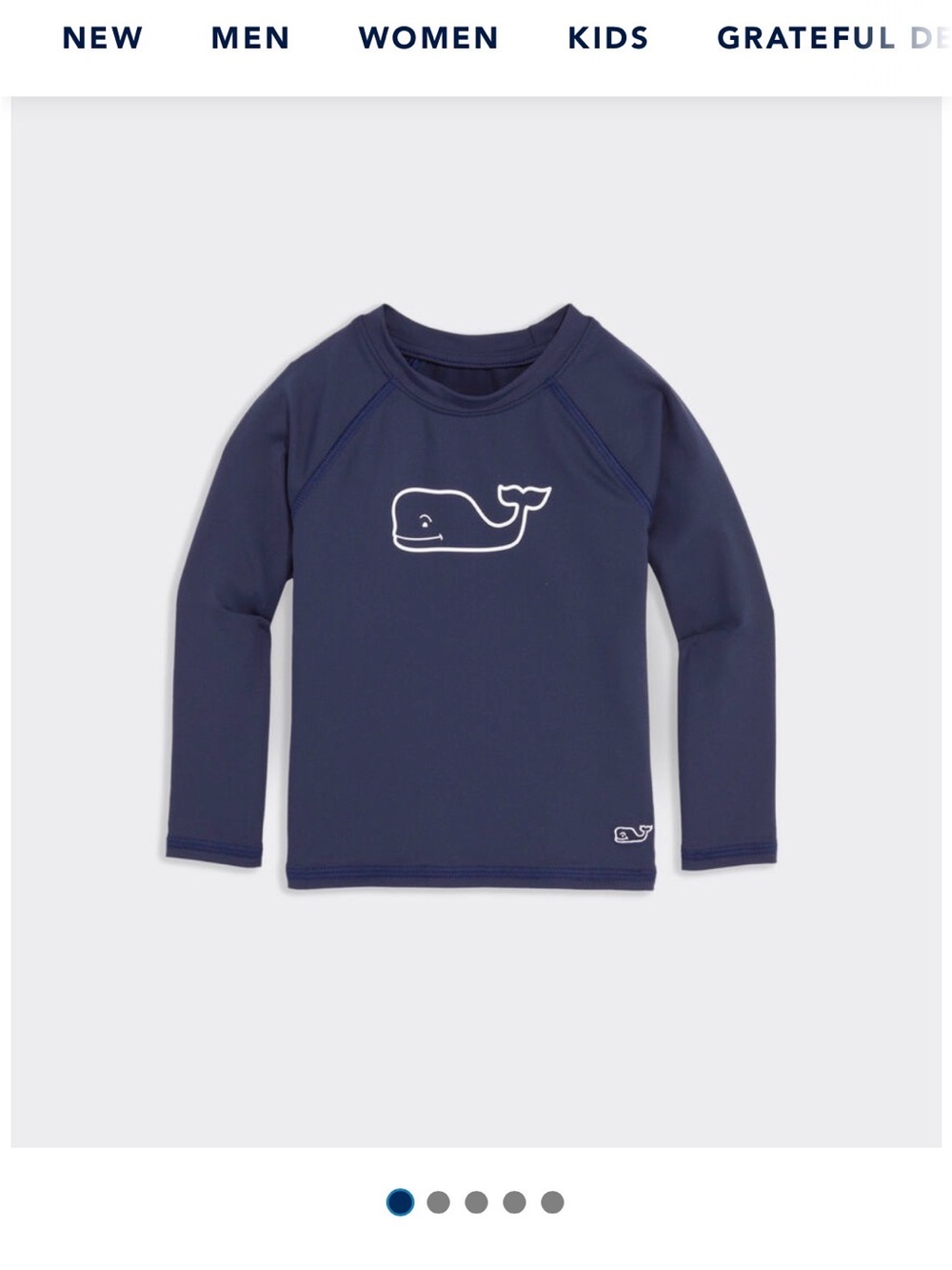 Vineyard Vines Baby Raglan Rashguard Nautical Navy